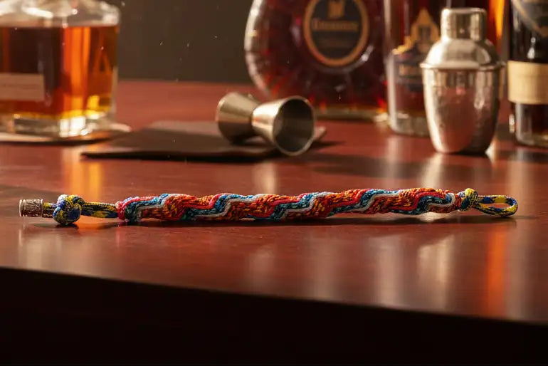Bracciale Round Microcord Multicolor versione 8 fili con intreccio rotondo