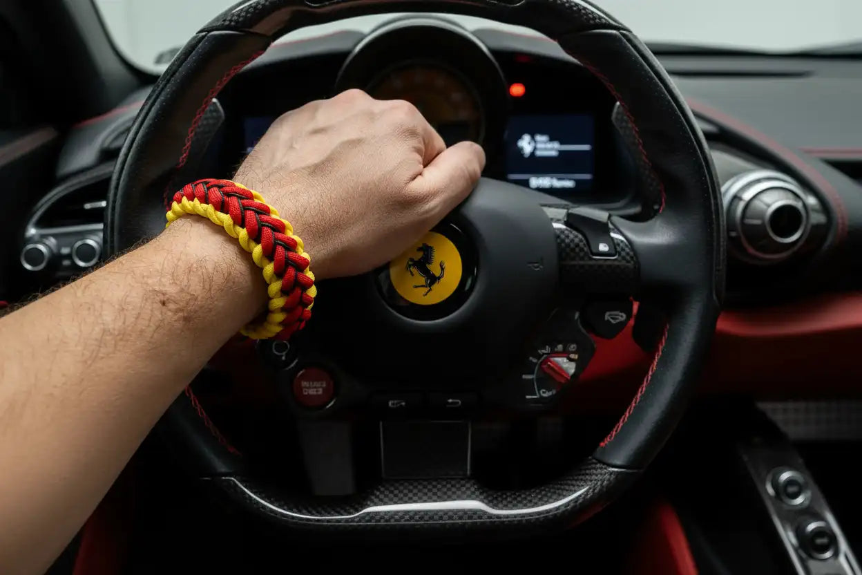 Bracciale Widowmaker in Paracord indossato con fibbia da 5/8