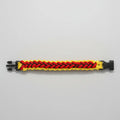 Bracciale Widowmaker in Paracord rosso giallo e nero ispirazione Ferrari