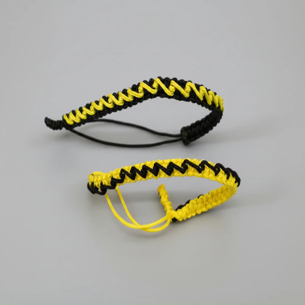 Due bracciali Brooklyn Fitboxing Limited Edition in Microparacord nero e giallo
