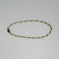 Collana Twist in Paracord blu e giallo ispirata alla livrea di Aldo Festante
