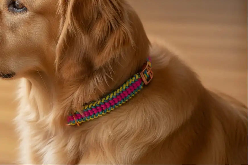 Collare Cane Paracord e BioThane | Regolabile e Fatto a Mano
