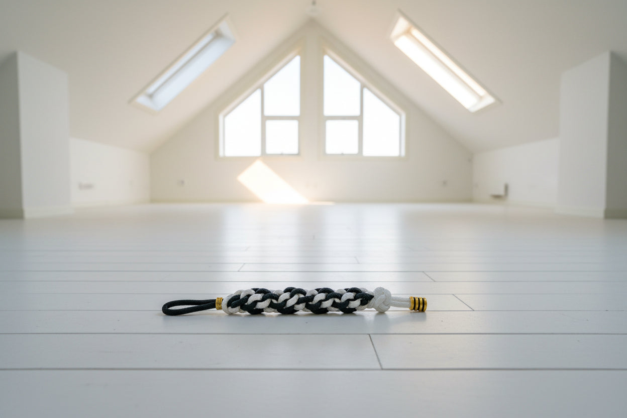 Bracciale + portachiavi in Paracord Juventus Calcio Regolabile