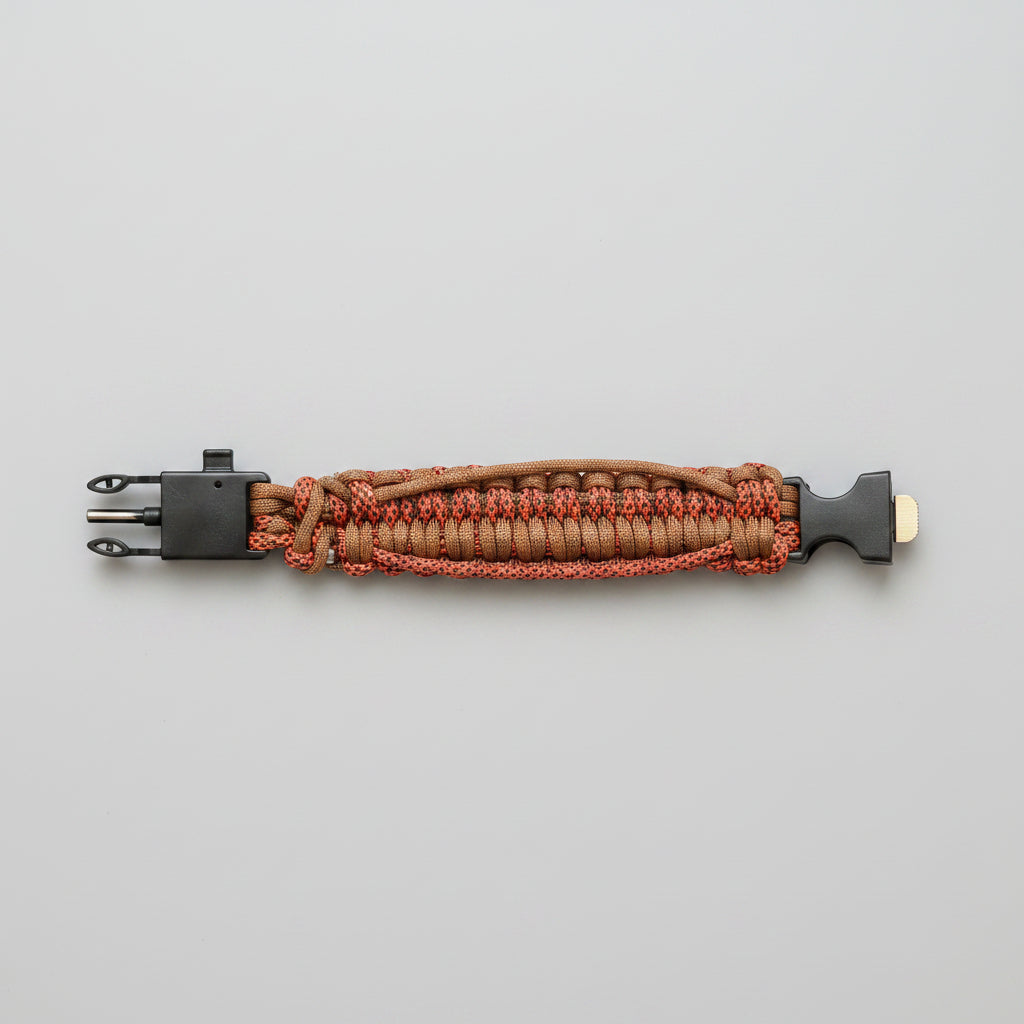 Bracciale Cobra Weave Bicolor con Fibbia di Sopravvivenza