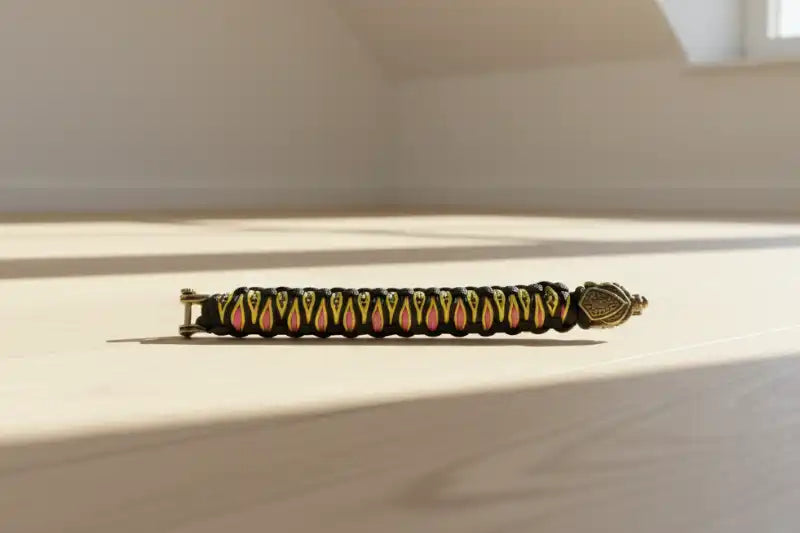 Bordo nero e asole colorate del bracciale Snakeye Evolution