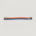 Bracciale Fishtail in Microcord viola e orange neon fatto a mano Urban Kord