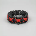 Bracciale in Paracord nero e rosso ispirato a Miles Morales fatto a mano Urban Kord