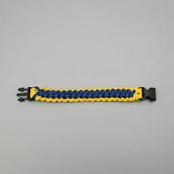 Bracciale Widowmaker in Paracord blu e giallo ispirato alla livrea di Aldo Festante
