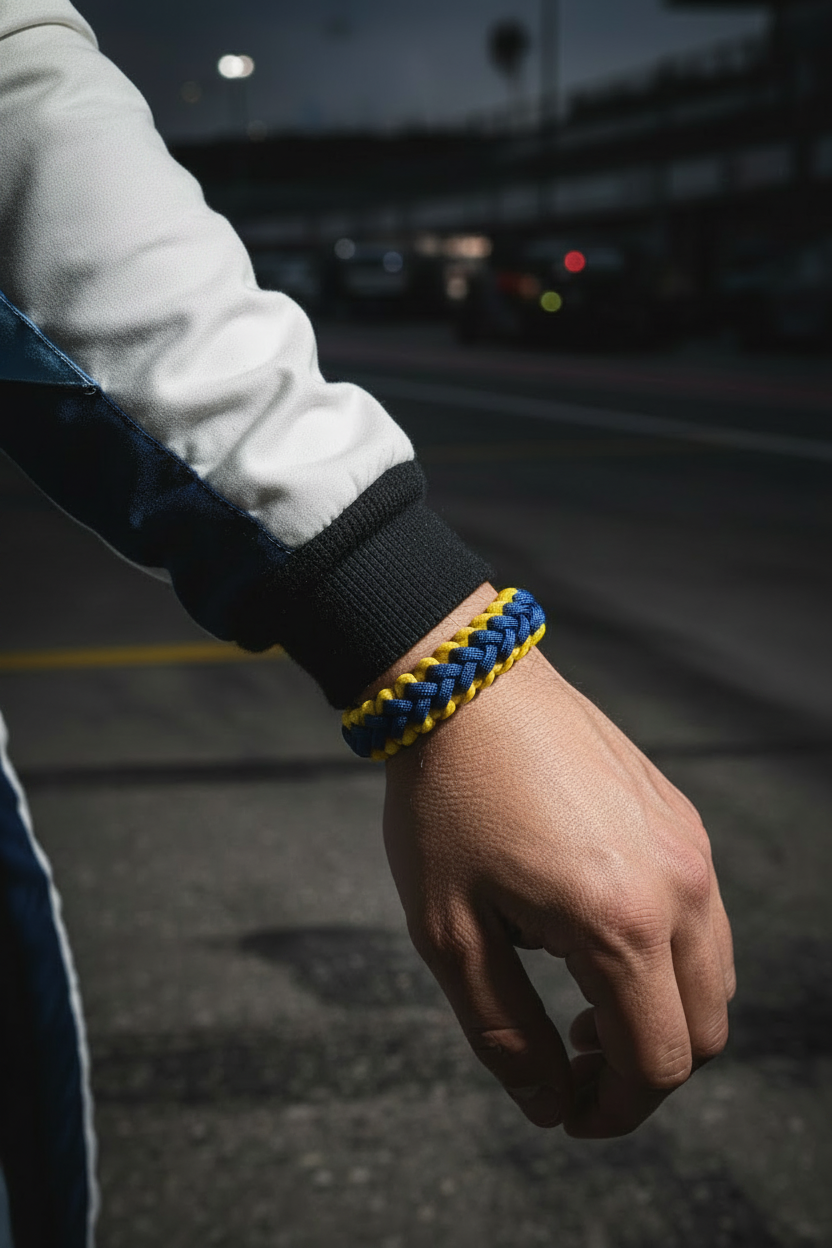 AL51 Widowmaker – bracciale indossato su tuta Porsche Mobil 1 Supercup