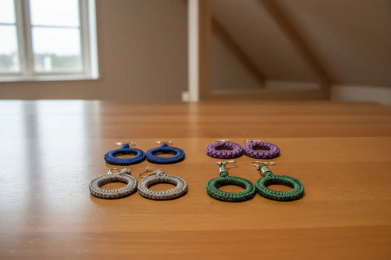 Orecchini in Microcord personalizzati con combinazione colori Urban Kord