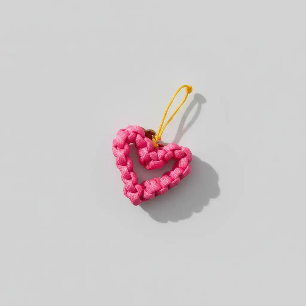 Portachiavi Cuore in Paracord personalizzabile fatto a mano Urban Kord