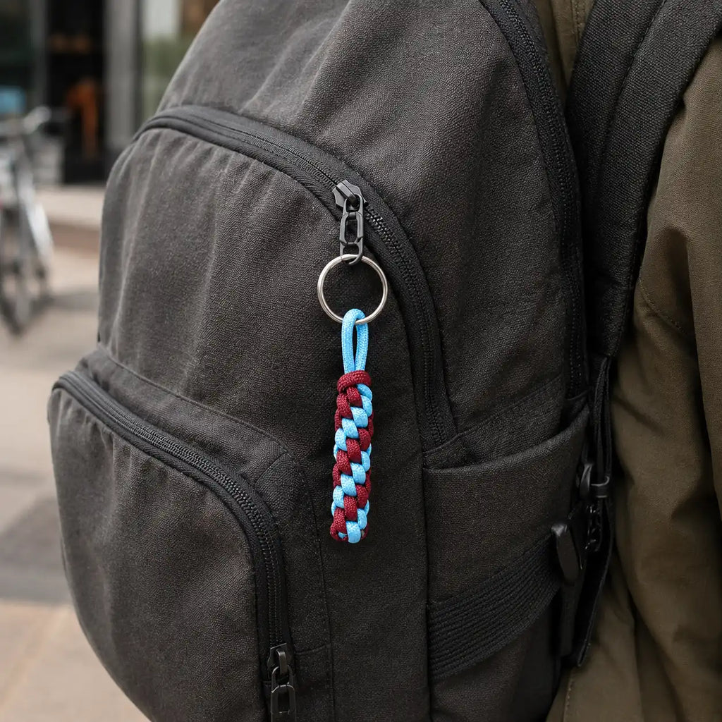Portachiavi in Paracord Scooby-Doo rotondo agganciato a zaino